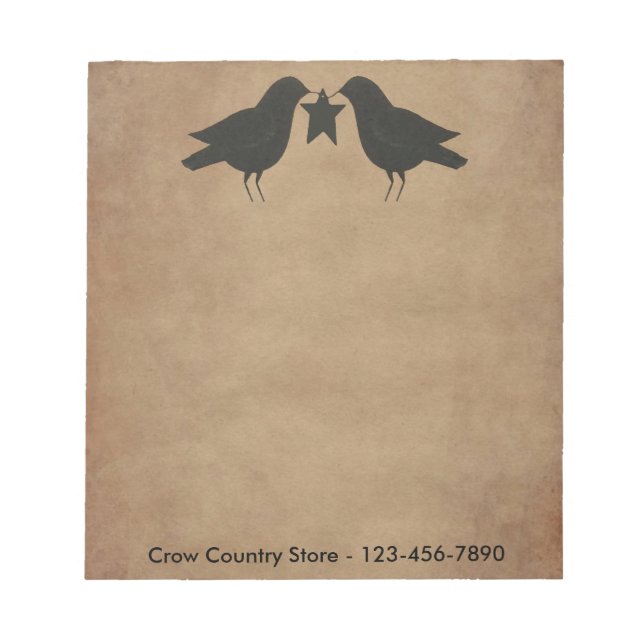 Bloc De Notas Notepad Personalizado Primitive Crows (Frente)