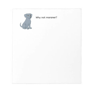 Bloc De Notas Notepad por qué no Weimaraner