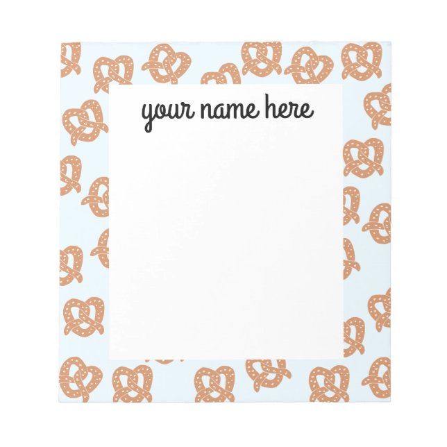 Bloc De Notas Notepad Pretzel personalizado (Frente)