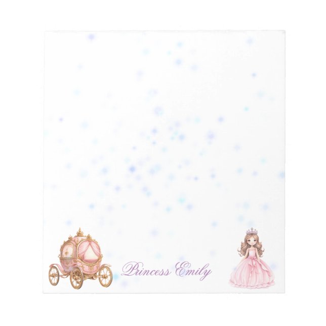 Bloc De Notas Notepad Princesa Personalizada (Frente)