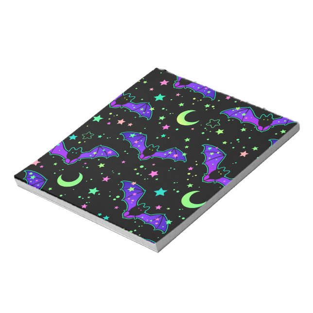 Bloc De Notas Notepad - "Purple Bats" (Lado Izquierdo)