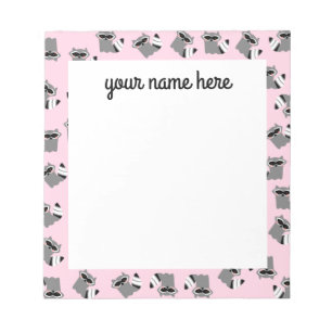 Bloc De Notas Notepad Raccoon Personalizado