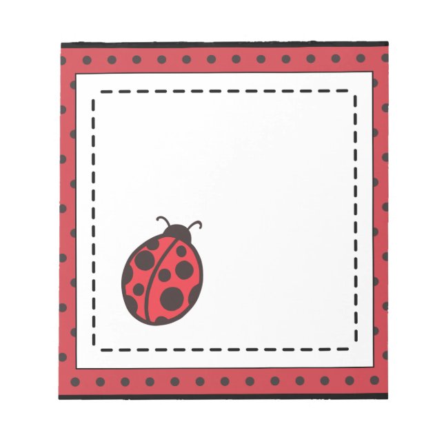 Bloc De Notas Notepad Red Ladybug (Frente)