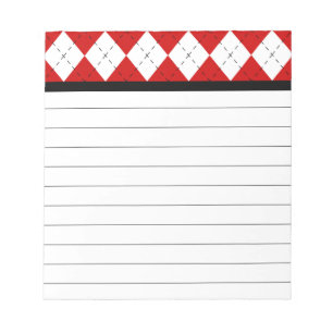 Bloc De Notas Notepad Retro Argyle