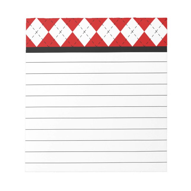 Bloc De Notas Notepad Retro Argyle (Frente)