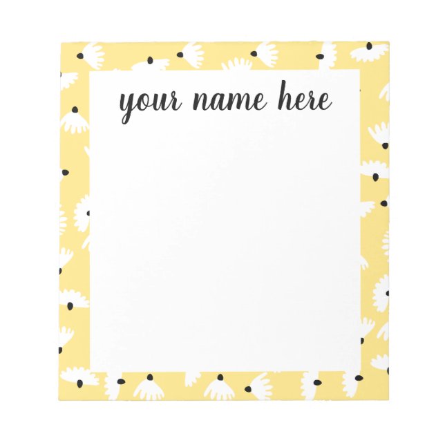 Bloc De Notas Notepad Retro Chamomile personalizado (Frente)