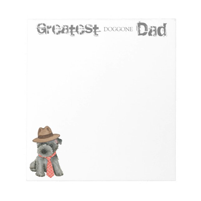 Bloc De Notas Notepad Scottish Terrier Dad (Frente)
