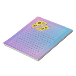 Bloc De Notas NotePad Sunflowers