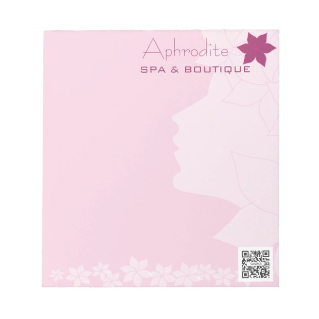 Bloc De Notas Notepad Template Aphrodite Spa & Boutique (Frente)