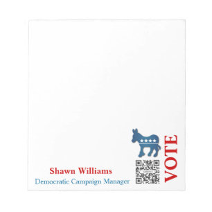 Bloc De Notas Notepad Template Donkey Democratic
