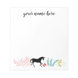 Bloc De Notas Notepad unicornio personalizado