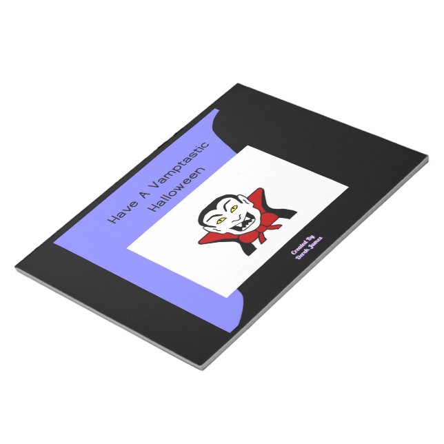 Bloc De Notas Notepad Vamptastic Halloween 11" X 8.5" (Lado Derecho)