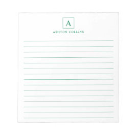 Bloc De Notas Notepad verde forestal minimalista