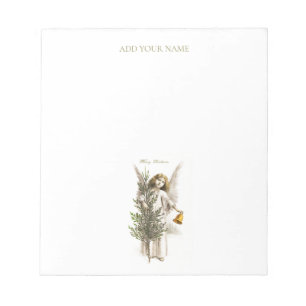 BLOC DE NOTAS NOTEPAD : VINTAGE CHRISTMAS ANGEL