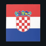 Bloc De Notas Notepad with Flag of Croatia<br><div class="desc">Awesome Notepad with Flag of Croatia. This product its customizable.</div>