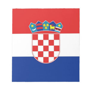 Bloc De Notas Notepad with Flag of Croatia