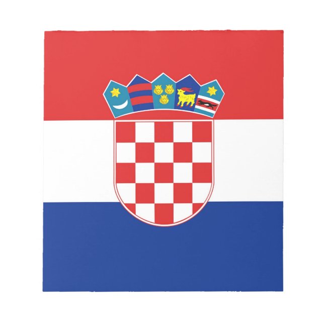 Bloc De Notas Notepad with Flag of Croatia (Frente)