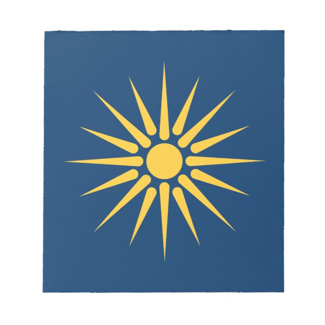 Bloc De Notas Notepad with Flag of Macedonia, Greece (Frente)