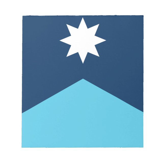 Bloc De Notas Notepad with Flag of Minnesota, USA (Frente)