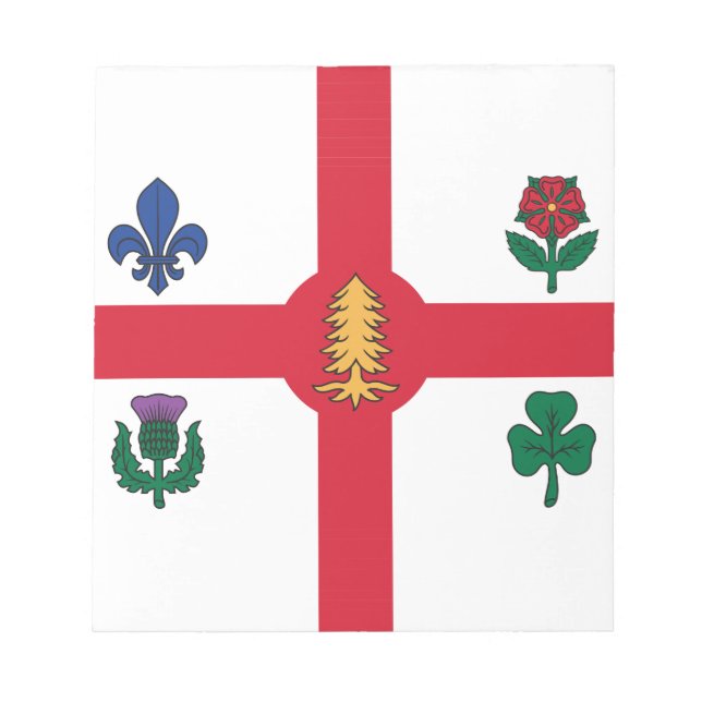 Bloc De Notas Notepad with Flag of Montreal, Canada (Frente)