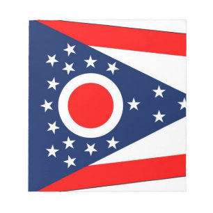 Bloc De Notas Notepad with Flag of Ohio State