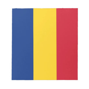 Bloc De Notas Notepad with Flag of Romania