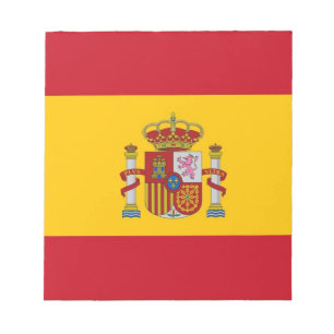 Bloc De Notas Notepad with Flag of Spain