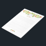 Bloc De Notas Notepad XL Cat de árbol naranja<br><div class="desc">Un simple dibujo de una gata dulce y arrogante,  merodeando las ramas del árbol naranja de alguien. Ilustracion de Katherine Elliott. www.rivegauchecraft.com</div>