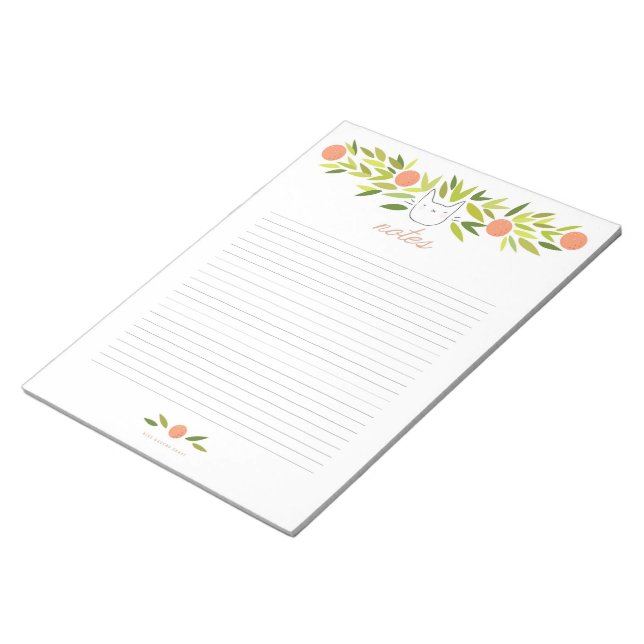 Bloc De Notas Notepad XL Cat de árbol naranja (Lado Derecho)