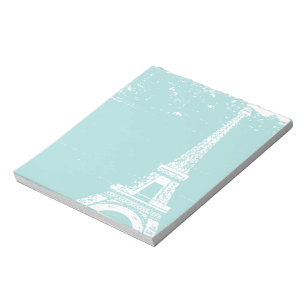 Bloc De Notas Notepads de la Torre Eiffel Azul