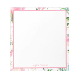 Bloc De Notas Notepads florales personalizado