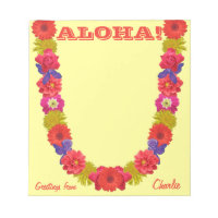 Notepads personalizado de Hawaii Lei