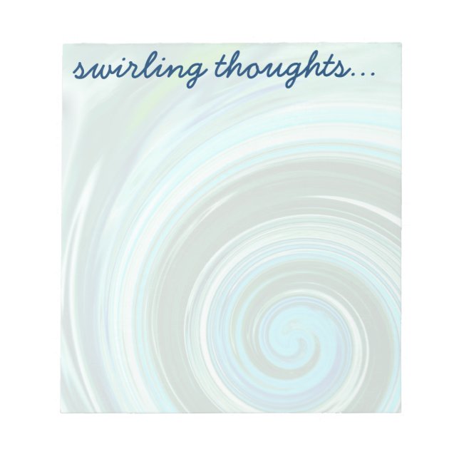 Bloc De Notas Notepads Personalizado de Sea Swirl para personali (Frente)