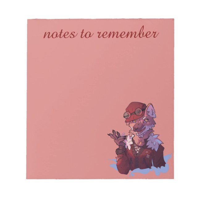 Bloc De Notas Notes to remember, vos, Fox (Frente)