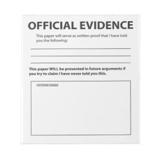 Bloc De Notas Novedad Evidencia Oficial Graciosa Notepad