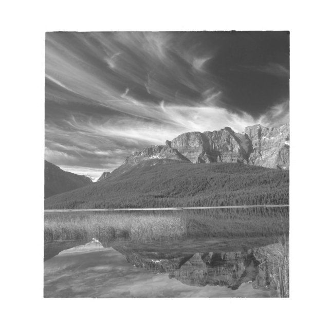 Bloc De Notas Nubes de cirro sobre el lago Waterfowl, Banff (Frente)