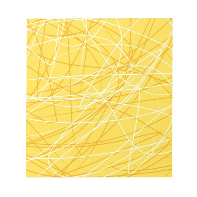 Bloc De Notas Nueva tendencia de patrón amarillo canario 2014 ac (Frente)
