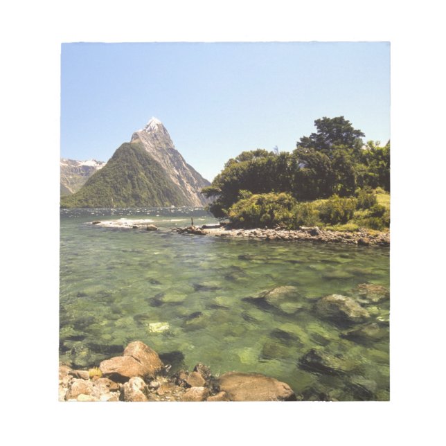 Bloc De Notas Nueva Zelanda, el pico de Miter y el río Bowen ent (Frente)