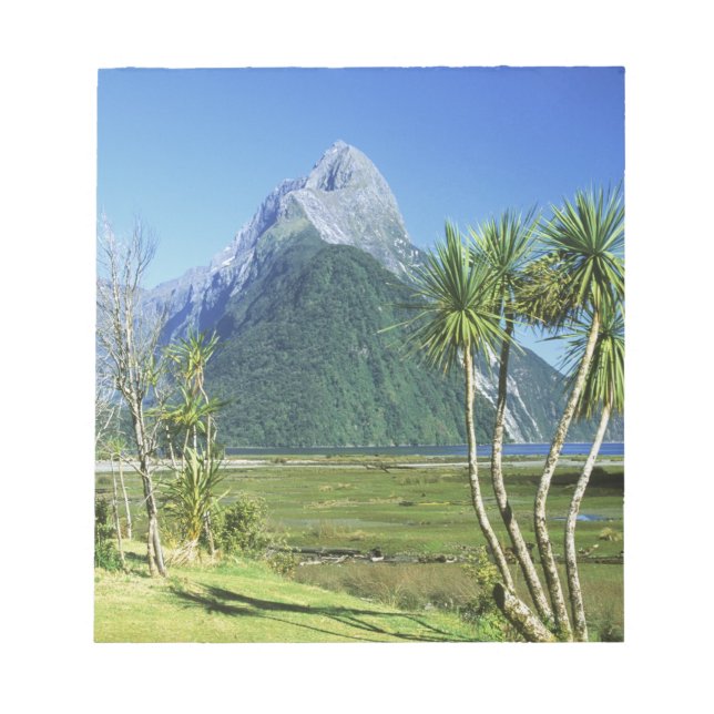 Bloc De Notas Nueva Zelanda, Isla Sur, Mitre Peak, (Frente)
