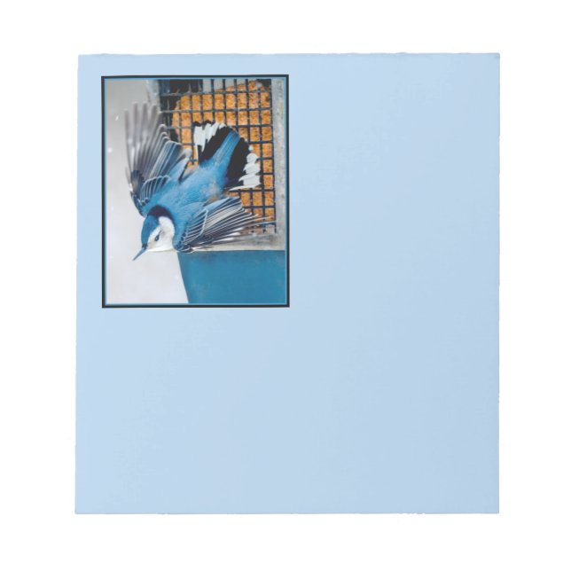 Bloc De Notas Nuthatch blanco en nieve - foto original (Frente)