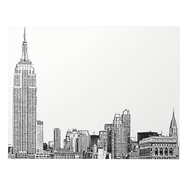 Bloc De Notas NYC Skyline Etched 01 (Frente)