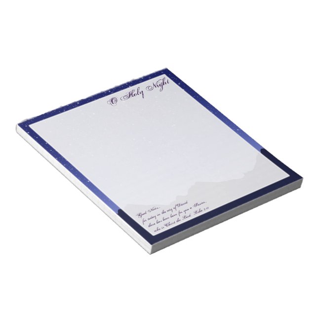 Bloc De Notas O Holy Night Note Pad (Lado Derecho)