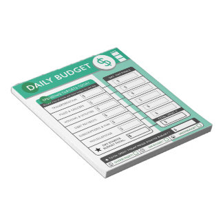 Bloc De Notas Objetivos de presupuesto diario y seguimiento