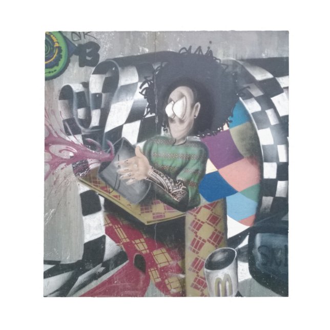 Bloc De Notas Obra de arte de grafiti abstracto (Frente)
