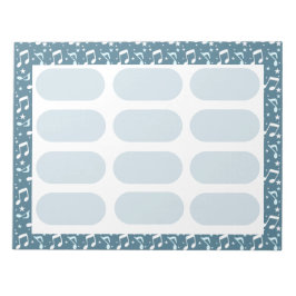 Bloc De Notas Ocean of Music patterned