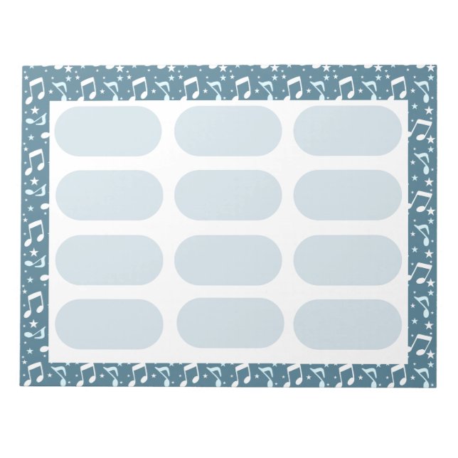 Bloc De Notas Ocean of Music patterned (Frente)