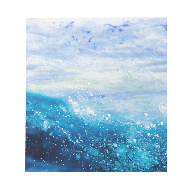 Bloc De Notas Ocean wave painting, sea foam (Frente)