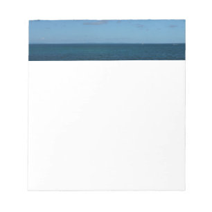 Bloc De Notas Océano azul del horizonte de Santa Lucía