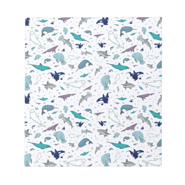 Bloc De Notas Océano en azul (Frente)