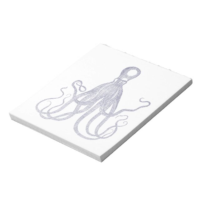 Bloc De Notas Octopus texturado vintage (Lado Izquierdo)